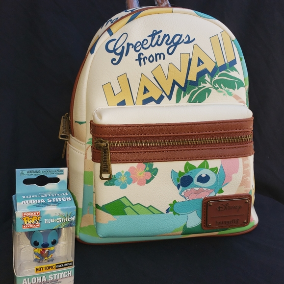 Loungefly Handbags - NWT Loungefly Lilo & Stitch Backpack/Funko Bundle!